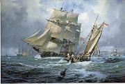 unknow artist Seascape, boats, ships and warships. 84 china oil painting artist